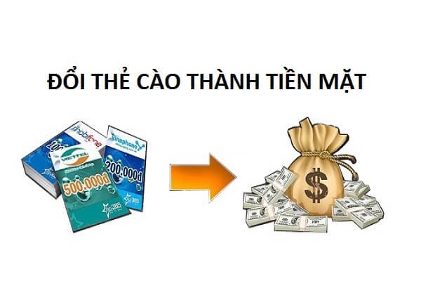 đổi thẻ cào thành tiền mặt